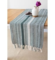 Neula %100 Pamuk Örme Runner 40 X 110 Cm (Orman Yeşili)