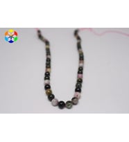 Turmalin Taşı Karışık Renkler YARIM Dizi 8mm (18cm uzunluğundadır)