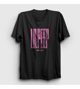 Presmono Unisex Siyah Rose Lil Peep T-Shirt