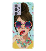 Kılıfland Samsung Galaxy A32 Kılıf Desenli Silikon Resimli Kapak Sugar and Woman Kılıf 1418