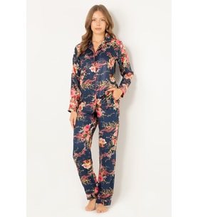 DoReMi Doğal Viskon Soft Yumuşak Düğmeli Pijama Takımı (Desenli)