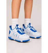 Odin Tekerlekli Işıklı Çocuk Spor Ayakkabı – Rahat Patenli Sneaker - Mavi