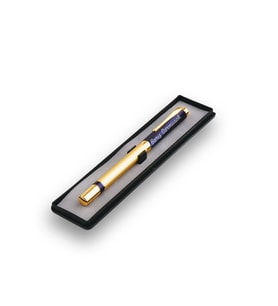 MeyArt Isme Özel Roller Tükenmez Kalem Gold Detaylı Özel Kutulu / Tüm Özel Günler Için (Lacivert)