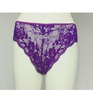 ASM1147 Kadın Mor Dantel Tanga