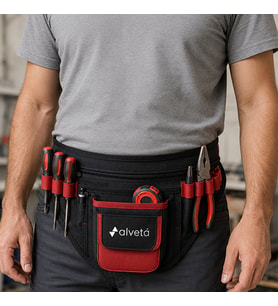 Alveta Profesyonel Universal Bel Tipi Takım Kemeri Elektrikçi Sucu El Aletleri Çantası 8684250505
