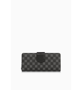 Cengiz Pakel Monogram Kadın Büyük Boy Mıknatıslı Cüzdan/Portföy – 65104P - Siyah
