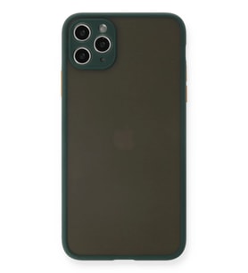 iPhone 11 Pro Max Kılıf Montreal Silikon Kapak - Yeşil