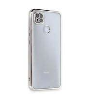 Xiaomi Redmi 9C Kılıf Razer Lensli Silikon - Gümüş