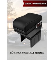 dacia duster 2023 kol dayama Siyah geniş model Yastıklı Lüks Deri