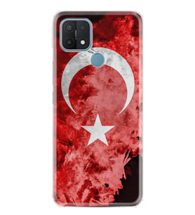 Oppo A15S Kılıf Resimli Desenli Baskılı Silikon Kılıf Şanlı Türk Bayrağı 3 1395