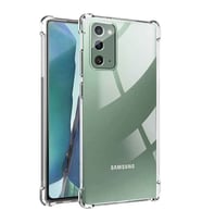 Samsung Galaxy Note 20 Shock Absorbing Darbe Emicili Şeffaf Silikon Kılıf