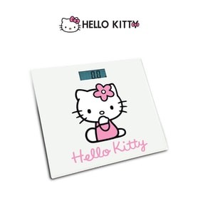 Hello Kitty Dijital Geniş Ekranlı Temperli Cam Banyo Tartısı HK-B90018