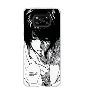Poco X3 Pro / X3 NFC Uyumlu Death Note Tasarımlı Şeffaf Telefon Kılıfı