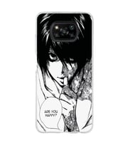 Poco X3 Pro / X3 NFC Uyumlu Death Note Tasarımlı Şeffaf Telefon Kılıfı