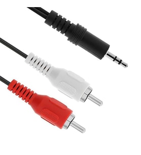 Powermaster 2 RCA Erkek 3.5 Mm Stereo Erkek 1.5 Metre Kablo