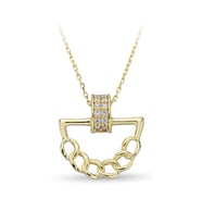 ÇGK KUYUMCULUK TAŞLI ALTIN KOLYE (Gold)