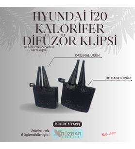 HYUNDAİ İ20 KALORİFER DİFİZÖR KLİPSİ-2 ADET (Siyah)