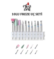 Freze Ucu Seti, Manikür Pedikür Freze Ucu 10'lu Kutulu Set