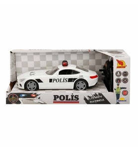 Mey İthalat® 20357 Uzaktan Kumandalı Işıklı Polis Arabası 21 cm