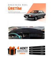 AUDI 80 (1986-1996) Uyumlu Torpido Koruma Örtüsü Oto Kılıfı - Siyah