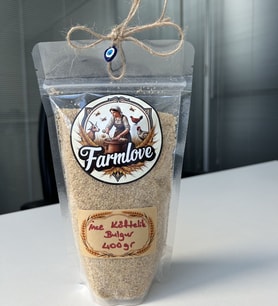 Farmlove İnce Köftelik Bulgur (Ev Yapımı Düğü) 400 gr - Yeni Mahsül