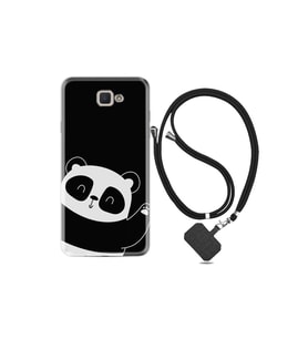 Samsung Galaxy J7 Prime J7 Prime 2 Kılıf Silikon Desen Boyun Askılı Bay Bay Panda 1784