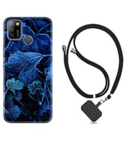 INFINIX Smart 4 5 6 Zero 8 S5 Pro Kılıf Boyun Askılı Silikon Blue Foid 1628