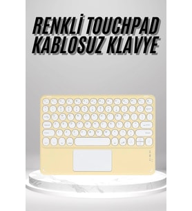 Touchpad Uyumlu Bluetooth Klavye Slim Kablosuz Wifi Q Klavye