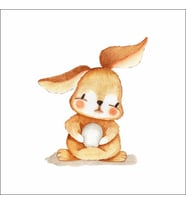 Sevimli Tavşan Duvar Sticker Duvar Sticker 25x25 CM