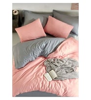 Miss Linda Home % 100 Pamuklu Çift Taraflı Çift Kişilik Nevresim Takımı (Çok Renkli)