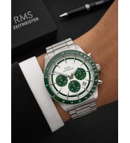 RMS Romanson Premium Erkek Kol Saati Çelik Kordon 5 ATM Su Geçirmez Kronometreli Kadran AG2198.180