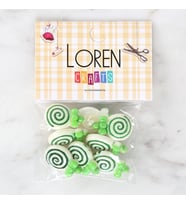 Crafts Yeşil 8'Li Düğme - 3024