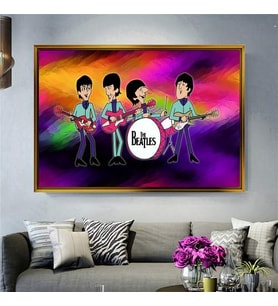 Altın Çerçeveli dekoratif tablo a682 (Gold)