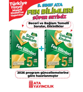 5. Sınıf Fen Bilimleri Süper Set Soru Bankam + Çalışma Kitabım Yeni
