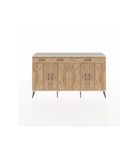 Arges Konsol 4 Raflı 3 Çekmeceli 4 Kapaklı 176x30x99 Aytaşı-Çam