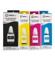 PhotoPrint® Premium Canon G1400 Tanklı Yazıcı Uyumlu 4 Renk Mürekkep Seti (Çok Renkli)