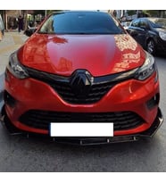 Renault Clio Uyumlu 5 Ön Tampon Eki Custom Ön Lip 3 Parça Plastik Ürün (Karışık)