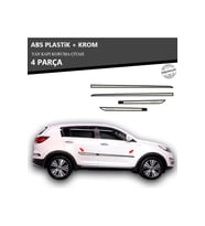 KİA SPORTAGE YAN KAPI KORUMA ÇITASI PLASTİK + KROM