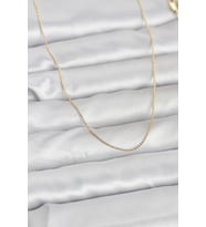 CM 14K Gold Renk İnce Top Zincirli 60 cm Kadın Kolye 5886 - HPSBYI7327-6845
