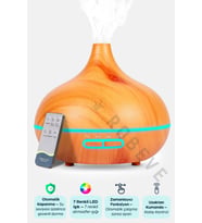 550 ml Ultrasonik Nemlendirici Buhar Makinesi, Aroma Difüzör, Işıklı Zamanlayıcı