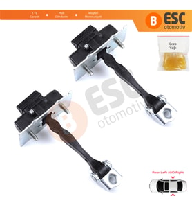 Citroen C4 Picasso SpaceTourer MK2 9676345180 İçin 2 EA Arka Sağ ve Sol Kapı Gergi Yayı