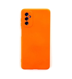Samsung Galaxy M52 5g Kılıf Nano İçi Kadife Silikon - Turuncu
