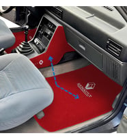 Renault Broadway R9 / 11 Spring Kırmızı Oto Halı Paspas Torpido Vites Konsol Yan Koruma Halısı