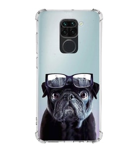 PrintiFy Xiaomi Redmi Note 9 Uyumlu Köpek 3 Baskılı Şeffaf Köşe Korumalı Antişok Kılıf