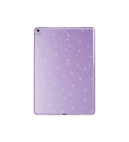 Apple iPad 10.2 (8 Nesil) Uyumlu Simli Parlak Görünümlü Zore Tablet Koton Kılıf (Lila)