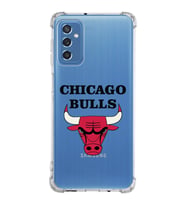 Samsung Galaxy M52  Köşe Korumalı Antişok Kapak Chicago Bulls Tasarımlı Şeffaf Silikon Kılıf
