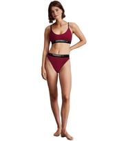 Yohannes Club, Kadın Pamuklu İç Çamaşırı Takımı ( Bralet- Lastik Kemerli Bikini), Renk Seçenekli (Bordo)
