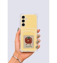 Samsung Galaxy S24 FE Kartlıklı Tomato Desenli Kılıf
