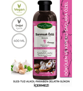 Phytoflora Tuzsuz Yağlı Ve Dökülen Ve Kepekli Saçlara Özel Sarımsak Özlü Bitkisel Şampuan 400ml