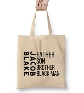 Justice For Jacob Blake Black Lives Matter 2021 Bez Çanta Uzun Saplı